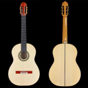 Gitara flamenco Martinez Y Cortes blanca 2023